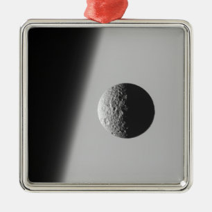 Saturn's moon Mimas Metal Tree Decoration