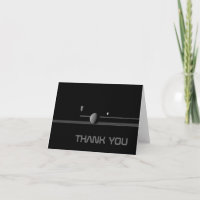 Saturn's Moons Thank You Note Card