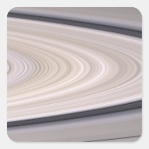 Saturn's ring system square sticker
