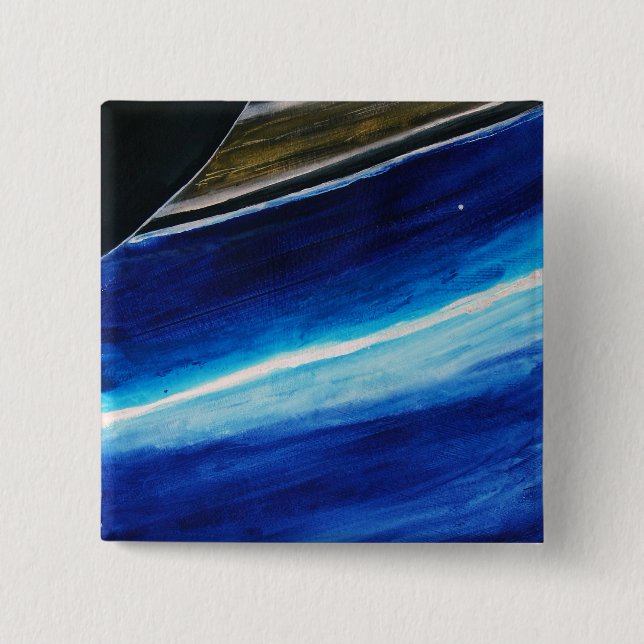 Saturn's Rings 15 Cm Square Badge (Front)
