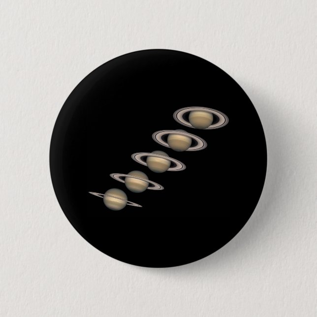Saturn's Rings 6 Cm Round Badge (Front)