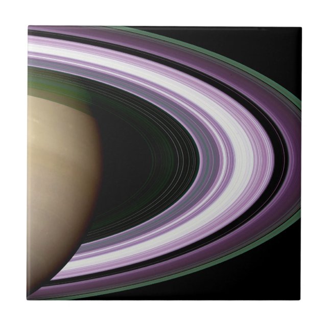 Saturn's Rings Ceramic Tile (Front)