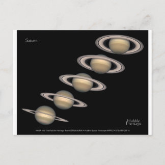 Saturn's Rings tilt 1996-2000 Astronomy Gifts Postcard