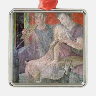 Satyr and Nymph Metal Tree Decoration