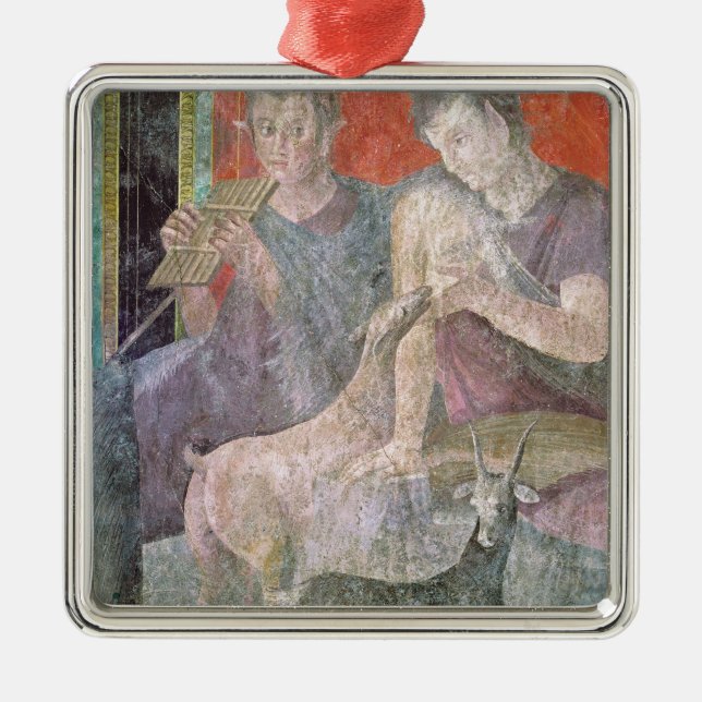 Satyr and Nymph Metal Tree Decoration (Front)