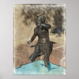 Satyr Fountain Poster
