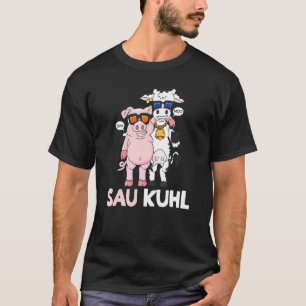 Sau Kuhl Word Game Cows Pigs T-Shirt