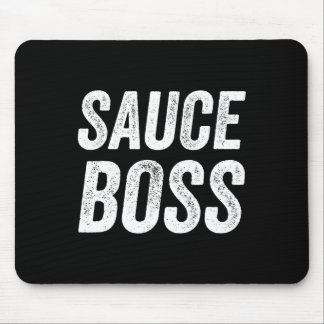 Sauce Boss Chef Bbq Cook Food Humorousa  Mouse Pad