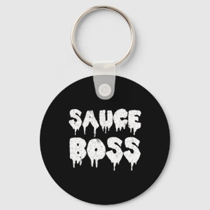 Sauce Boss Chef Bbq Cook Food Humourous Key Ring