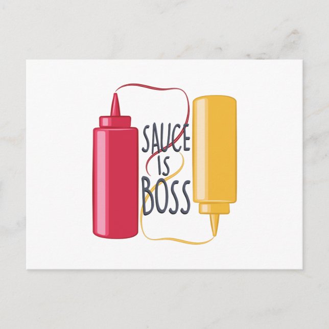 Sauce Is Boss Postcard (Front)