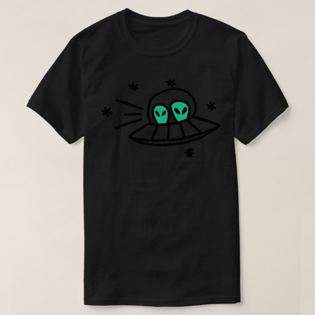 Saucer flight into the unknown T-Shirt (Design Front)
