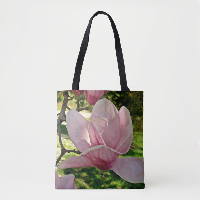 Saucer Magnolia Blossom Bag – Personalised (Front)