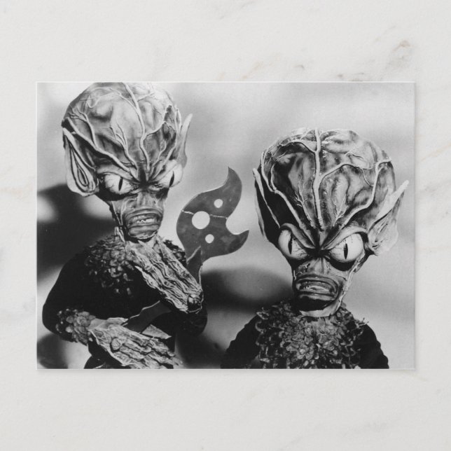 SAUCER MEN POSTCARD (Front)