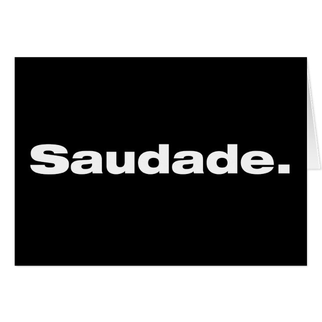 Saudade (Front Horizontal)