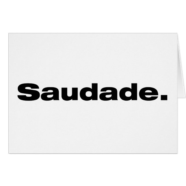 Saudade (Front Horizontal)