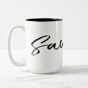 Saudade Black Two-Tone Coffee Mug