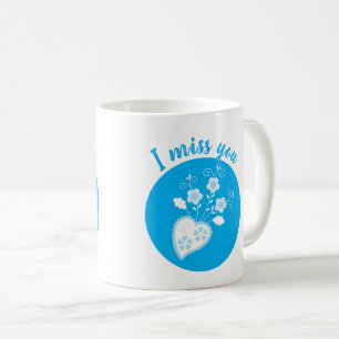 Saudade means I miss you Portuguese heart Coffee Mug
