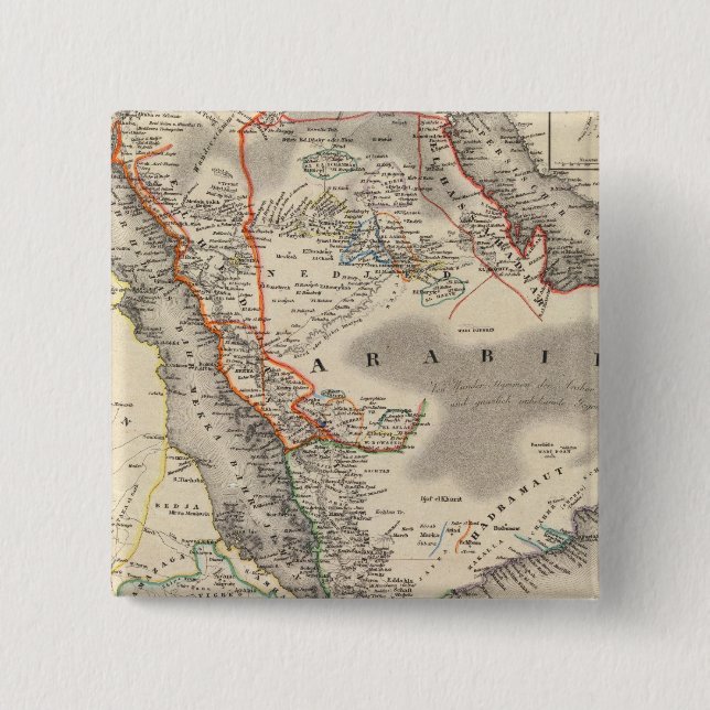 Saudi Arabia 15 Cm Square Badge (Front)