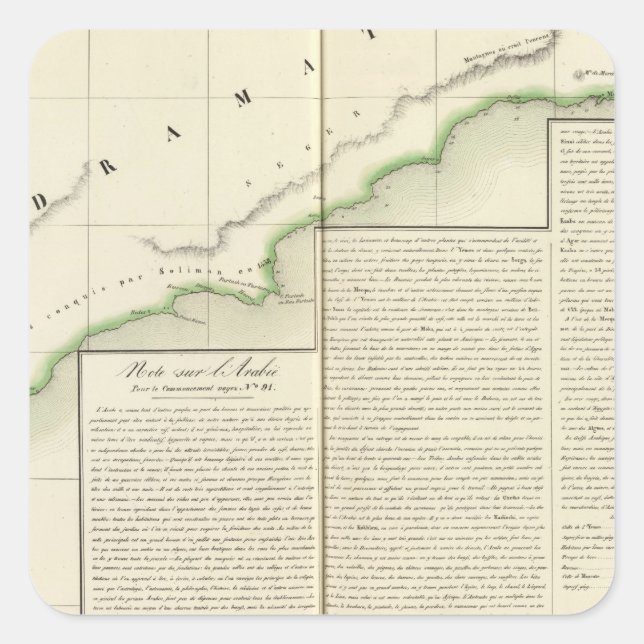 Saudi Arabia, Asia 101 Square Sticker (Front)