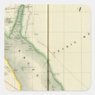 Saudi Arabia, Asia 77 Square Sticker