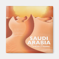 Saudi Arabia By Air travel poster