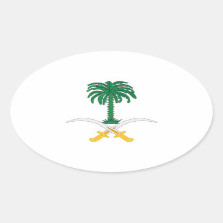 Saudi Arabia Coat of Arms Oval Sticker