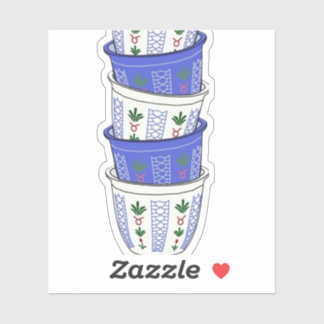 saudi arabia coffee cups stickers