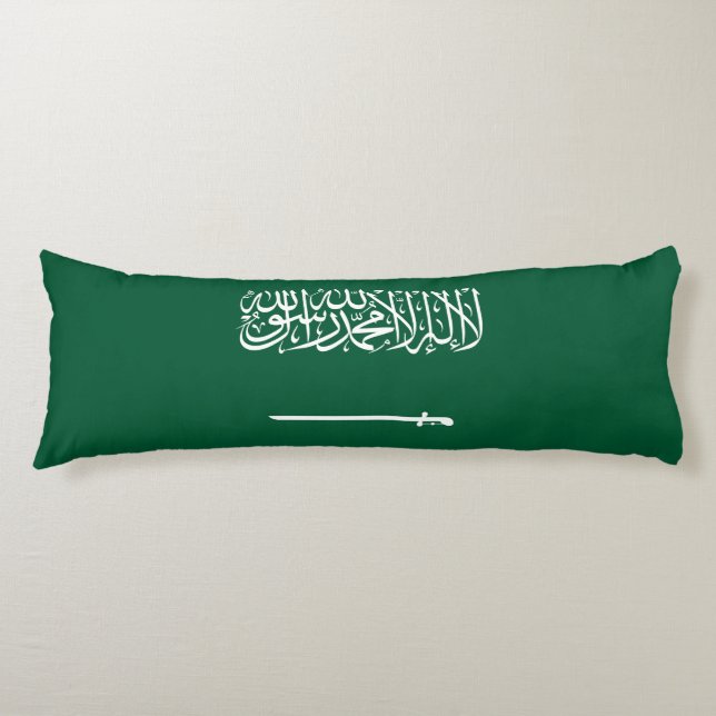 Saudi Arabia Flag Body Cushion (Front)