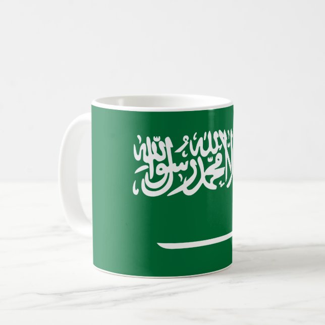 Saudi Arabia Flag Coffee Mug (Front Left)