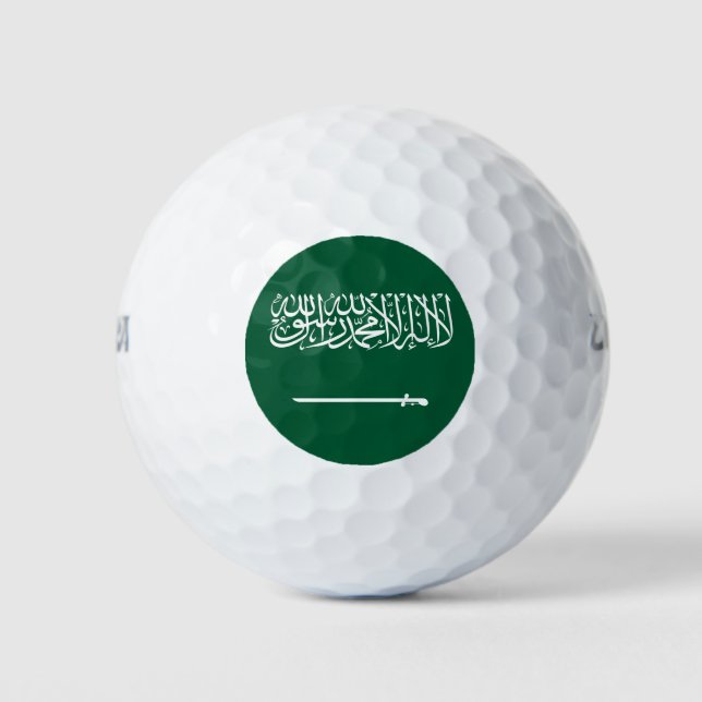 Saudi Arabia Flag Golf Balls (Front)