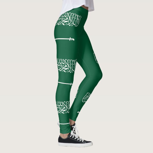 Saudi Arabia Flag Leggings (Right)