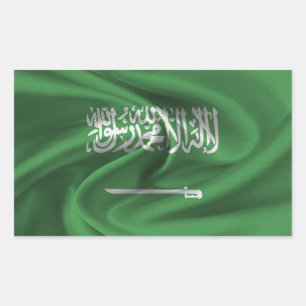 Saudi Arabia Flag Rectangular Sticker