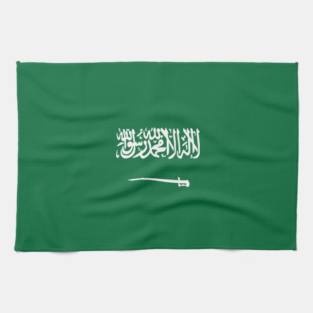 Saudi Arabia flag Tea Towel (Horizontal)
