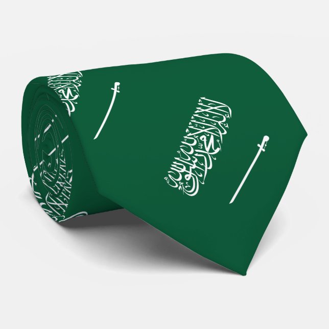 Saudi Arabia Flag Tie (Rolled)