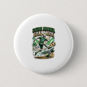 Saudi Arabia Goal Mode Skeleton Striker Nations Dy 6 Cm Round Badge