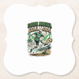 Saudi Arabia Goal Mode Skeleton Striker Nations Dy Paper Coaster