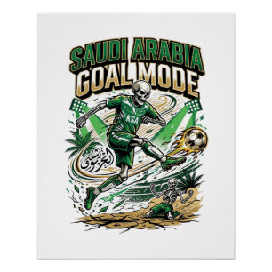Saudi Arabia Goal Mode Skeleton Striker Nations Dy Poster