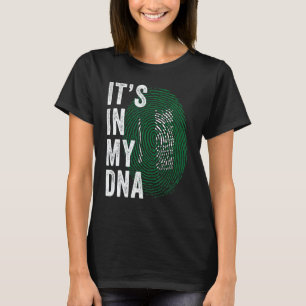 Saudi Arabia It's In My DNA Saudi Fingerprint Saud T-Shirt