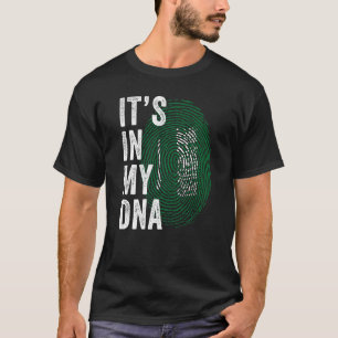 Saudi Arabia It's In My DNA Saudi Fingerprint Saud T-Shirt