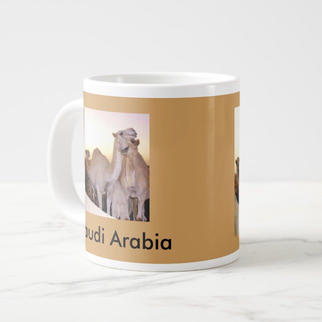 Saudi Arabia Large Coffee Mug (Front Left)