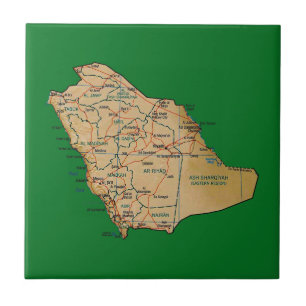 Saudi Arabia Map Tile