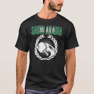 Saudi Arabia Ping Pong   Saudi Table Tennis Suppor T-Shirt
