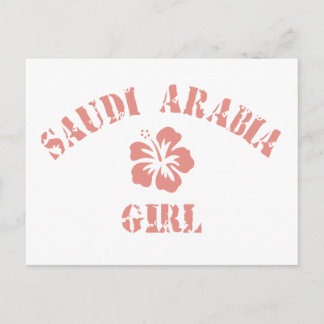 Saudi Arabia Pink Girl Postcard