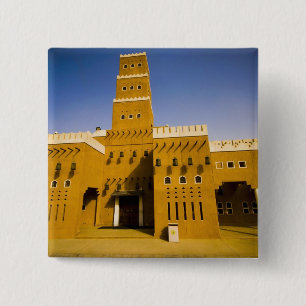 Saudi Arabia, Riyad, Mosque of Al Diriya 15 Cm Square Badge
