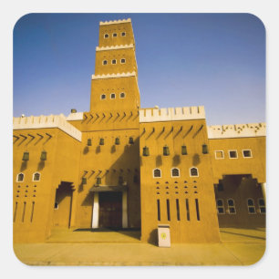 Saudi Arabia, Riyad, Mosque of Al Diriya Square Sticker