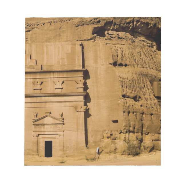 Saudi Arabia, site of Madain Saleh, ancient 3 Notepad (Front)