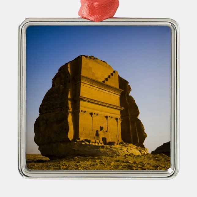 Saudi Arabia, site of Madain Saleh, ancient 4 Metal Ornament (Front)