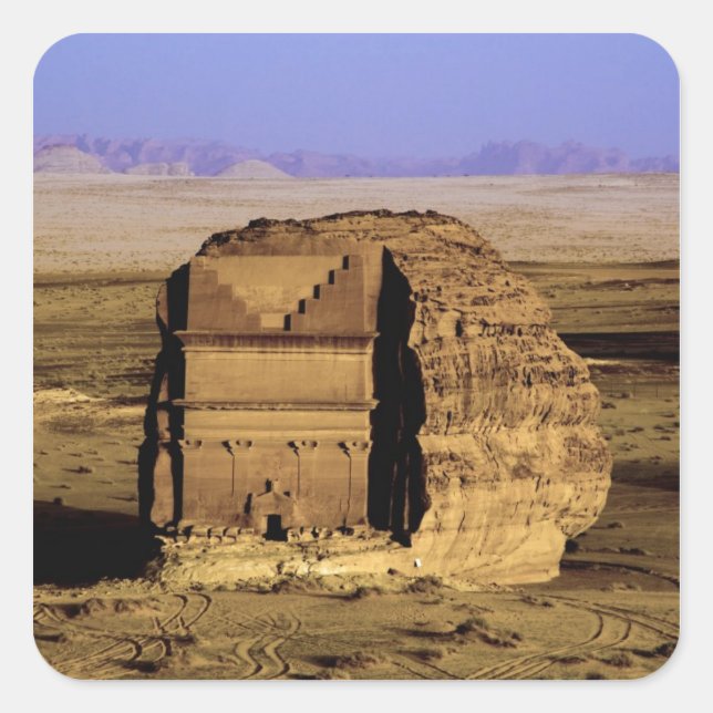 Saudi Arabia, site of Madain Saleh, ancient Square Sticker (Front)