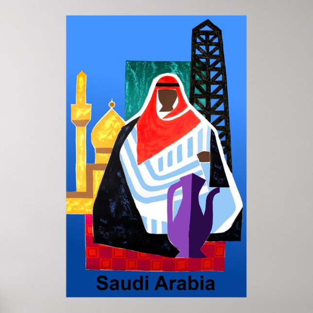 Saudi Arabia travel poster (Front)