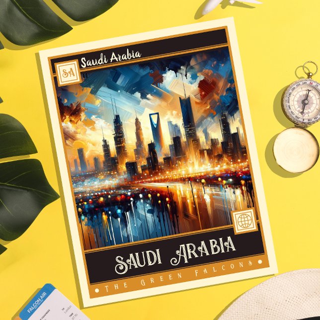 Saudi Arabia | Vintage Painting Postcard (Creator Uploaded)